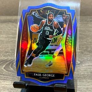2021 PAUL GEORGE Numbered 16/249 Die-Cut Select Premier Level Clippers Card #156